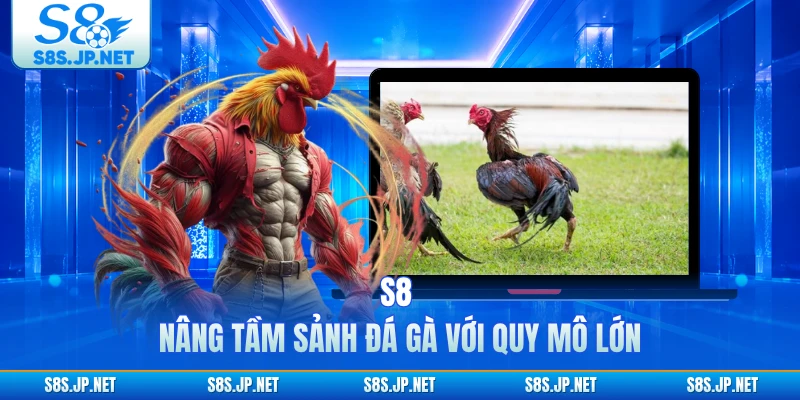 S8 nâng tầm sảnh đá gà với quy mô lớn